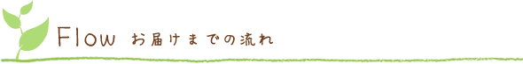 お届けまでの流れ
